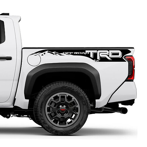 TRD off Road Mountains Bedside Truck Stripe Decals Stickers voor Toyota Tacoma
