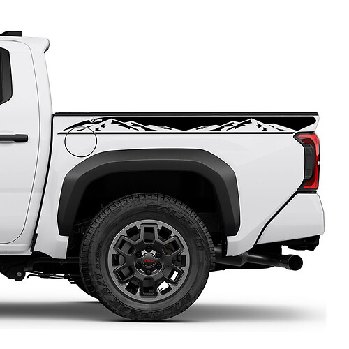 Bergen bed vrachtwagenstickers stickers voor Toyota Tacoma 4e Gen
