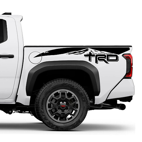 TRD Off Road Mountains bed vrachtwagen stickers stickers voor Toyota Tacoma 2
