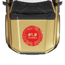 FJ Cruiser Topografische Kaart Wrap Hood Decal Sticker voor Toyota FJ Cruiser
 3