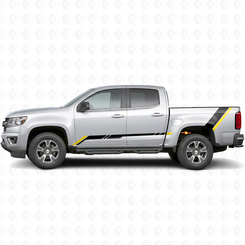 Rising Accent Deur- & Zijvinylstriping voor Chevrolet Colorado 2de Gen 2015-2022