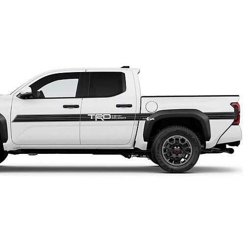 TRD OFF ROAD Deuren zijde Side Side Stripe Truck Decals Stickers voor Toyota Tacoma 4e Gen
 1