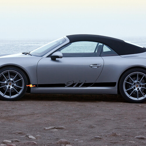 Zijde 911 deuren strepen kit sticker sticker voor Porsche 911
