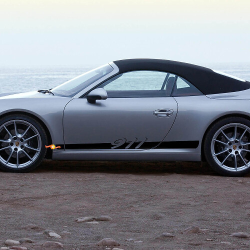 Zijde 911 deuren strepen kit sticker sticker voor Porsche 911
