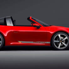 Zijkant 911 Targa 4S Deuren Strepen Kit Decal Sticker voor Porsche 911 Targa 4S
 3