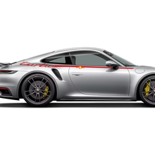 Zijde 911 turbo 50 jaar deurenstrepen kit sticker sticker voor Porsche 911
 3
