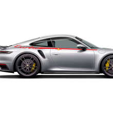 Zij 911 turbo 50 jaar Deuren Strepen Kit Decal Sticker voor Porsche 911
 3