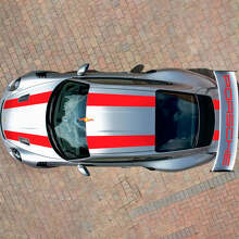 Strepen 911 GT3 RS Cup Hood Dak Wing Kit Sticker Sticker voor Porsche 911 GT3 RS Cup
 3