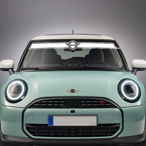Voorruit streep vinyl grafische sticker sticker voor mini cooper s
 1
