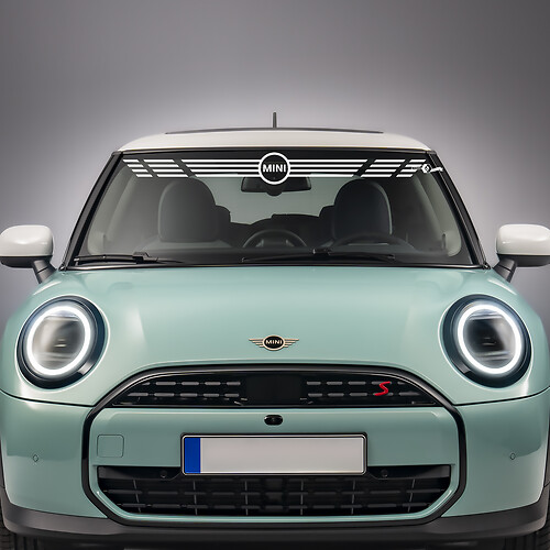 Voorruit streep vinyl grafische sticker sticker voor mini cooper
