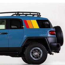 Heritage Style Strepen Motorkap en Zijkant Vinyl Decal Kit voor Toyota FJ Cruiser_2