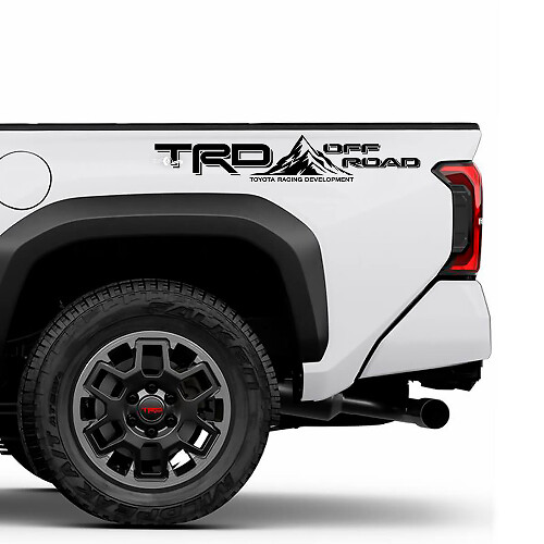 TRD OFF ROAD Deuren zijde Bedside Racing Stripe Truck Stickers Stickers voor Toyota Tacoma 4e Gen
