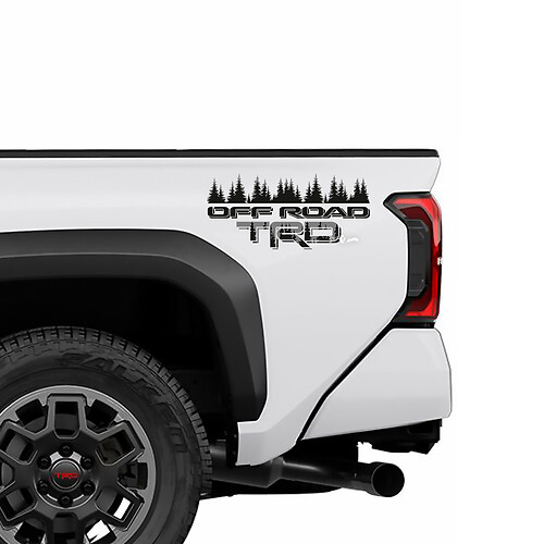 TRD OFF ROAD Deuren zijde bedbomen Truck Stickers Stickers voor Toyota Tacoma 4e Gen
