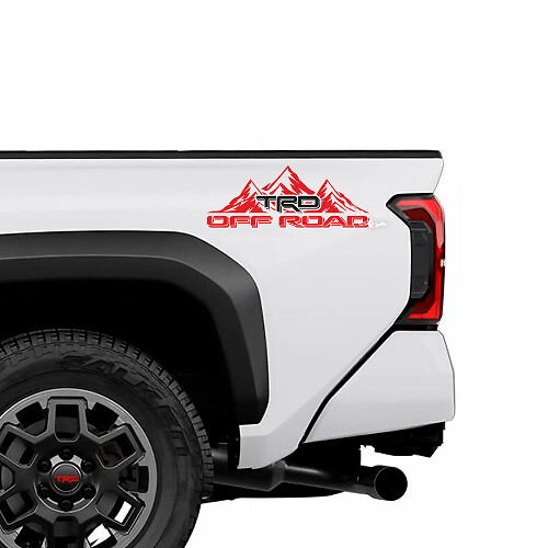 TRD OFF ROAD Deuren zijde bedbomen Truck Stickers Stickers voor Toyota Tacoma 4e Gen
