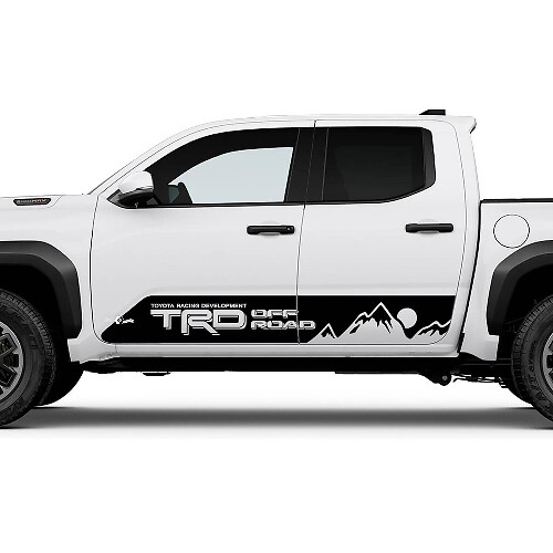 TRD Off Road Side Mountains Sun Rocker Panel Stickers Stickers voor Toyota Tacoma
