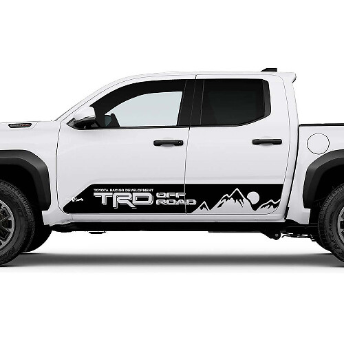 TRD Off Road Side Mountains Sun Rocker Panel Stickers Stickers voor Toyota Tacoma
