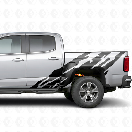 Getande Deur- en Zijpaneel Vinyl Strepen voor Chevrolet Colorado 2e Gen 2015-2022