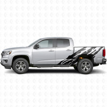 Getande Deur- en Zijpaneel Vinyl Strepen voor Chevrolet Colorado 2e Gen 2015-2022_2
