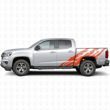 Getande Deur- en Zijpaneel Vinyl Strepen voor Chevrolet Colorado 2e Gen 2015-2022_4