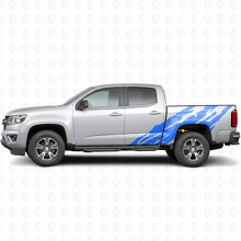 Getande Deur- en Zijpaneel Vinyl Strepen voor Chevrolet Colorado 2e Gen 2015-2022_5