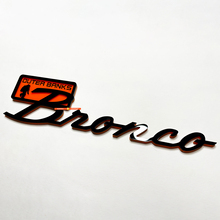 Bronco Everglades Fender Badges Tailgate Emblem 3d Badge Black vs Orange
 3