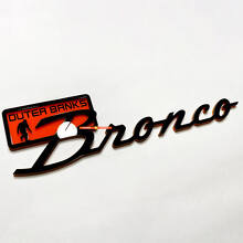 Outer Banks 3D Spatscherm Badge Achterklep Embleem voor Musclecar horse_4