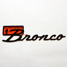 Outer Banks 3D Spatscherm Badge Achterklep Embleem voor Musclecar horse_5
