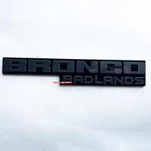 Fender badges Tailgate Emblem 3d Badge Black vs Gray voor Bronco Badlands
 2