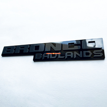 Fender badges Tailgate Emblem 3d Badge Black vs Gray voor Bronco Badlands
 3
