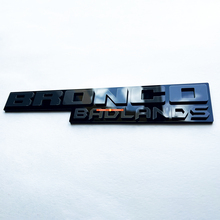 Fender badges Tailgate Emblem 3d Badge Black vs Gray voor Bronco Badlands
 4
