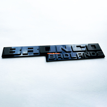 Fender badges Tailgate Emblem 3d Badge Black vs Gray voor Bronco Badlands
 5