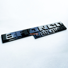 Fender badges Tailgate Emblem 3d Badge Black vs Gray voor Bronco Badlands
 7