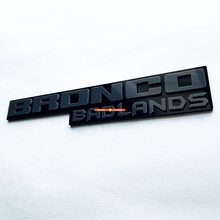 Fender badges Tailgate Emblem 3d Badge Black vs Gray voor Bronco Badlands
 8