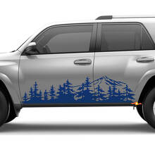 Mountains bomen zijdeuren paneelstickers stickers voor Toyota 4Runner
 3