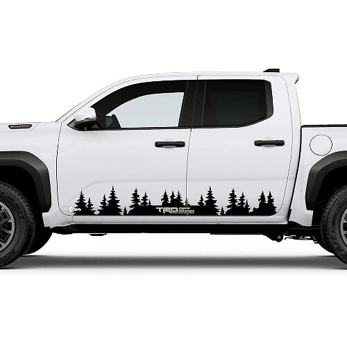 Mountains bomen zijdeuren paneelstickers stickers voor Toyota Tundra
