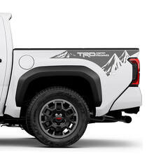 TRD Off Road Mountains BedSide Zijtruck Stickers 5 voor Toyota Tundra 2