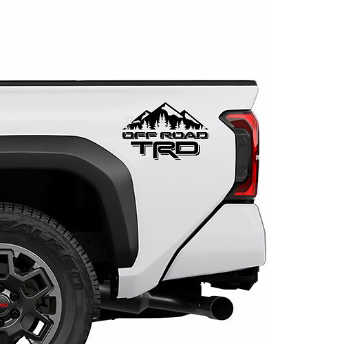 TRD Off Road Mountains Bedide Side Side Truck Stickers Stickers voor Toyota Tundra
