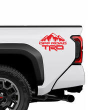 TRD Off Road Mountain Vinylstickers voor de achterzijde van Toyota trucks_3