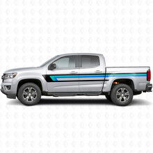 Retro bovenste gordellijn deur- en zijpaneel vinylstrepen voor Chevrolet Colorado 2e generatie 2015-2022_2
