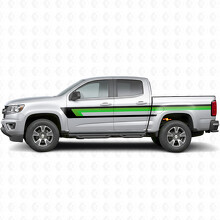 Retro bovenste gordellijn deur- en zijpaneel vinylstrepen voor Chevrolet Colorado 2e generatie 2015-2022_3