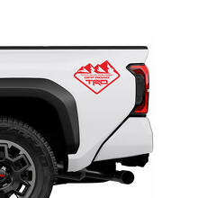 TRD Off Road Mountains BedSide Zijtruck Stickers 3 voor Toyota Trucks 3