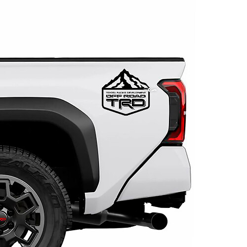TRD Off Road Mountains Bedide Side Truck Decals Stickers voor Toyota Trucks 4
