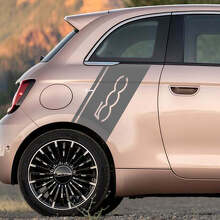 Achter Fender Stripe Decal Side grafische strepen voor Fiat 500
 2