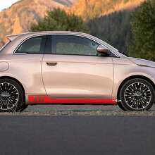 Custom Tekst Rocker Panel 500 Zijstrip Decal Stickers Voor Fiat 500 3