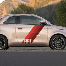 Deurvlagstipe streep de grafische strepen aan de zijde voor fiat 500
 3