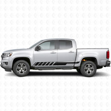 Schuine Racing Deur- en Rockerpanel Vinyl Strepen voor Chevrolet Colorado 2e Gen 2015-2022_2