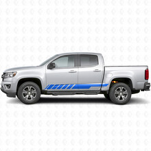 Schuine Racing Deur- en Rockerpanel Vinyl Strepen voor Chevrolet Colorado 2e Gen 2015-2022_5