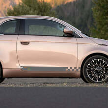 Rockerpanelen 500 Geruit Zijstrepen Decal Grafieken Voor Fiat 500 2