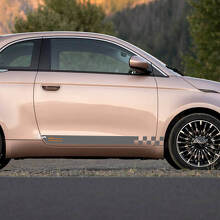 Rocker Panel Stripe Decal Side grafische strepen voor Fiat 500 5
 2