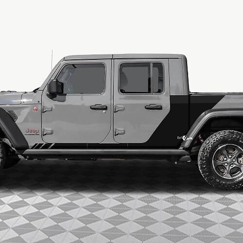 Achterkant deuren vinyl sticker sticker fit Jeep Gladiator 2
